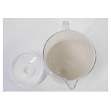 Pair of Carlisle EP3002 74-oz Plastic Pitchers w/ Lid, Plastic, White - Unbreakable Melamine