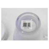 Pair of Carlisle EP3002 74-oz Plastic Pitchers w/ Lid, Plastic, White - Unbreakable Melamine