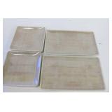 Set of 8 Carlisle Grove Adobe Plates and Serving Trays (2 Trays + 6 Plates)