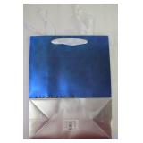 6 Pack of Gift Bags - Large - NOW IS A GOOD TIME TO LOWER YOUR EXPECTATIONS - Blue/Silver