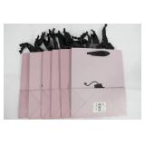 6 Pack of Gift Bags - Medium - F BOMB - Pink/Black
