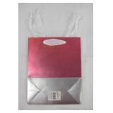 6 Pack of Gift Bags - Medium - RELAX ITS NOT HOMEMADE - Pink/Silver