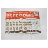 6 Pack of Prank Gift Card Holders - Catch and Cook