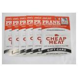 6 Pack of Prank Gift Card Holders - CHEAP MEATS