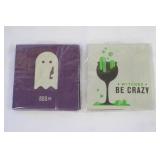 Lot of NEW 30 Watt Halloween Items - 2 Packs of Napkins + 2 Drink Coozies (4 Items)