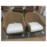 Set of Two Wicker Chairs