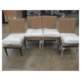 Set of Four Wicker Chairs