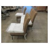 Set of Four Wicker Chairs