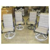 Patio Swivel Chair Set Of 4