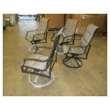 Patio Swivel Chair Set Of 4