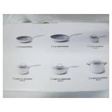 Greenpan 10PC Stainless Steel Nonstick Cookware Set - Ceramic Coated