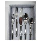 Mikasa 5198737 Baxley 20-Piece Forged Stainless Steel Flatware Set, Service for 4