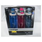 Contigo Autospout 24oz Water Bottle, 3-pack
