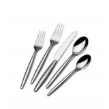 Mikasa 5198737 Baxley 20-Piece Forged Stainless Steel Flatware Set, Service for 4