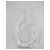 Pierced Glass Handblown Carafe Pitcher, 1 Liter