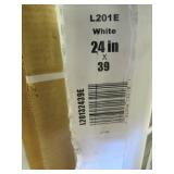Pair of LARSON 24 in. x 39 in. 2-Track Double Hung Storm Aluminum Window