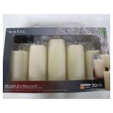 Mirage 5 LED Wax Candles with Remote Control and Programmable Timer
