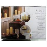 Mirage 5 LED Wax Candles with Remote Control and Programmable Timer