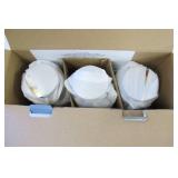 Set of 3 Inside Outside Garden Glass Jars with Mini LED Lights
