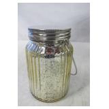 Set of 3 Inside Outside Garden Glass Jars with Mini LED Lights