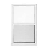 3 Pack of LARSON 28 in. x 39 in. 2-Track Double Hung Storm Aluminum Windows - White