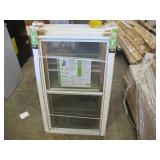 3 Pack of LARSON 28 in. x 39 in. 2-Track Double Hung Storm Aluminum Windows - White