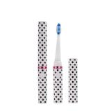 Pop Dental GO Sonic Electric Rechargeable Toothbrush - White Dots / Pink Ring