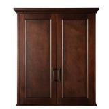 Home Decorators Collection Ashburn 23-1/2 in. W Bathroom Storage Wall Cabinet in Mahogany
