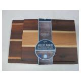 Core Kitchen Multi-wood Cutting Board Set Cherrywood Acacia Rubberwood - 2 Piece