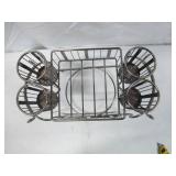 Delaware Stackable Buffet Caddy with Antiqued Finish