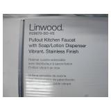 Kohler Linwood® pull-out kitchen faucet with soap/lotion dispenser - Vibrant Stainless