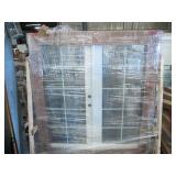 MP Doors 72 in. x 80 in. Fiberglass Smooth White Left-Hand Outswing Hinged Patio Door - NEW