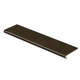 4 Pack of Cap A Tread Java Scraped Oak 47 in. Length x 12-1/8 in. Deep x 1-11/16 in. Height Laminate to Cover Stairs 1 in. Thick