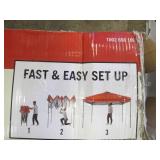 Everbilt NS-100 10 ft. x 10 ft. Red Instant Canopy Pop Up Tent