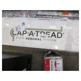 4 Pack of Cap A Tread Java Scraped Oak 47 in. Length x 12-1/8 in. Deep x 1-11/16 in. Height Laminate to Cover Stairs 1 in. Thick