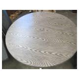 Hampton Bay Beacon Park Gray 48 in. Dia. Round Steel Outdoor Dining Table