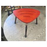 Drive Adjustable Height Triangular Teak Bath Bench Stool