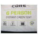 CORE 6-person Instant Cabin Tent w/ Carry Bag