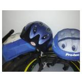 Hoses, Camp stool, bicycle helmets.