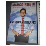 Six new books, Carol Burnett, Marco Rubio, Nixon, Tantaro, Buchanan.