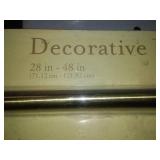 Rubbermaid Shelf, Levelor curtain rods.