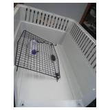 Hard-sided dog kennel. 36 x 26 x 26.