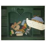 Wood bird feeder, coasters, Decor art.