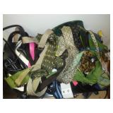 Dozens of ties and belts.