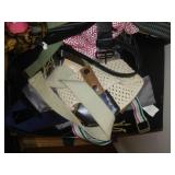 Dozens of ties and belts.