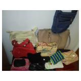 Purses, wallets, clutches, bags.