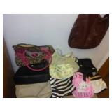 Purses, wallets, clutches, bags.