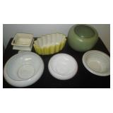 6 pieces Pottery - Frankoma, McCoy, MATM.