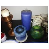 New candles and candle holders.