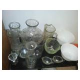 Old Pyrex mixing bowl and more with tote